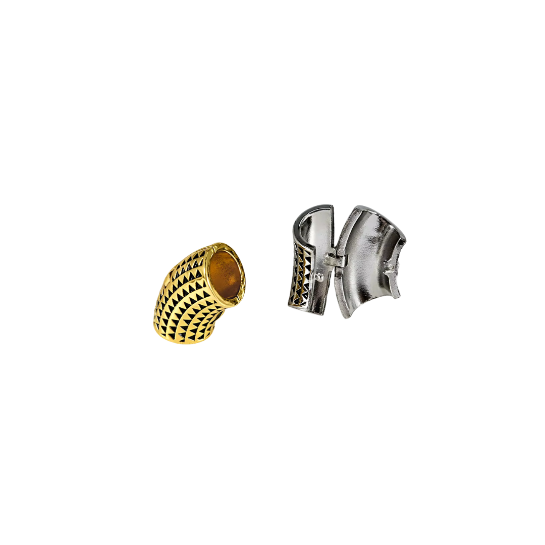 Cuff Lobe TRIBAL en Acero Inoxidable | Expansiones desde 8mm